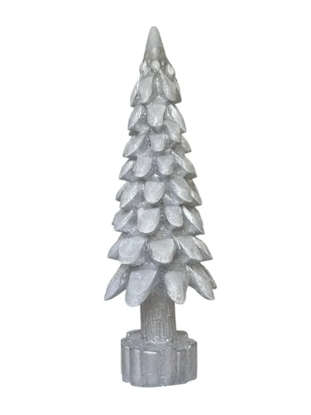 NEW Metallic Silver 17.75” Tabletop Holiday Christmas Tree